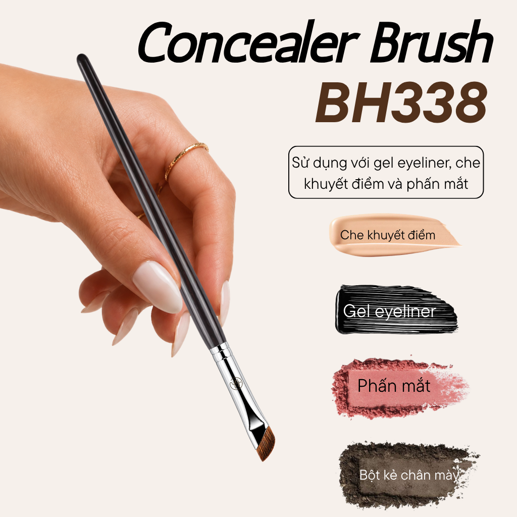 Cọ Tán Kem Che Khuyết Điểm BH Cosmetics Concealer Brush BH338